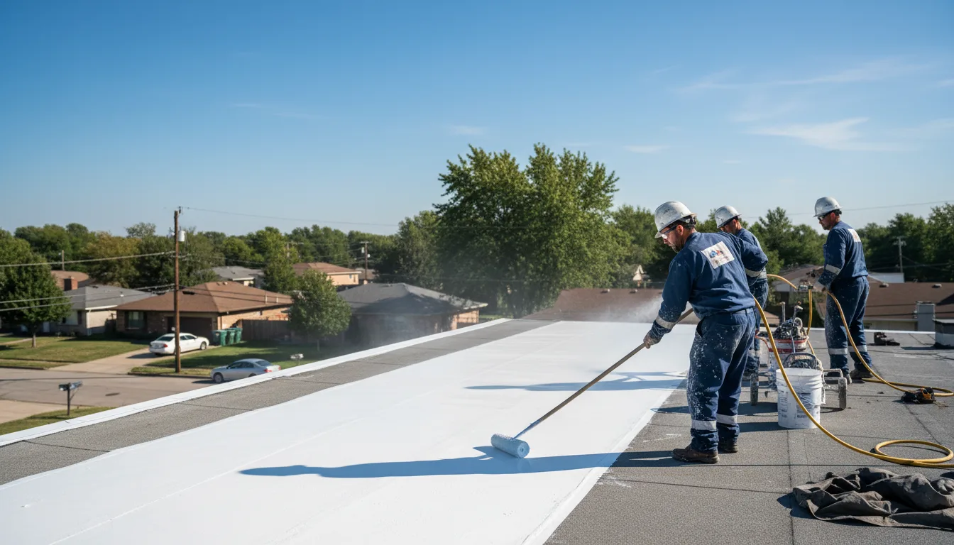 Commercial roof coating in Ellsworth, KS near me